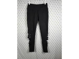 Victorias Secret SPORT Cutout Active Knockout Black Leggings MEDIUM